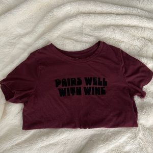“Pairs well with wine” T-Shirt